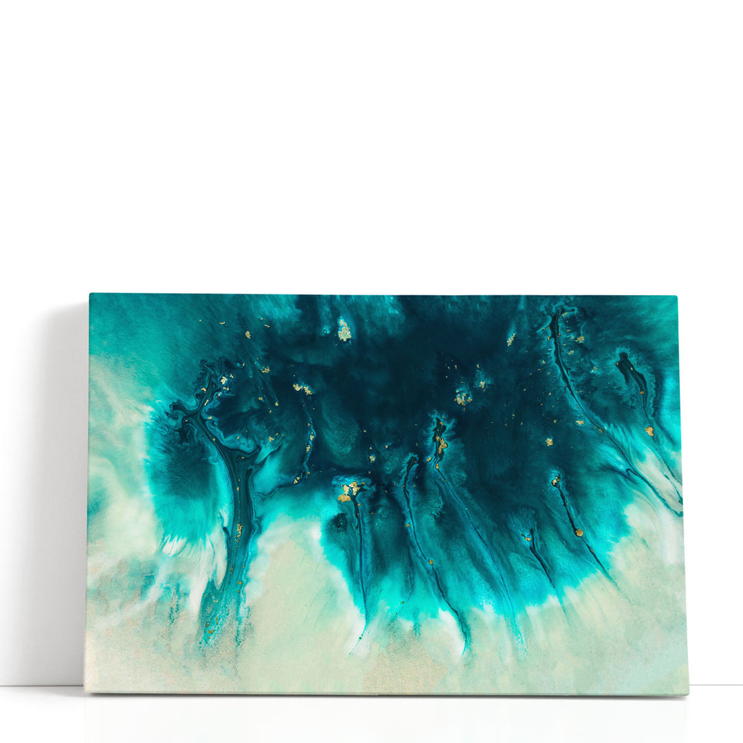 Aqua Echoes - Canvas Print Wall Art
