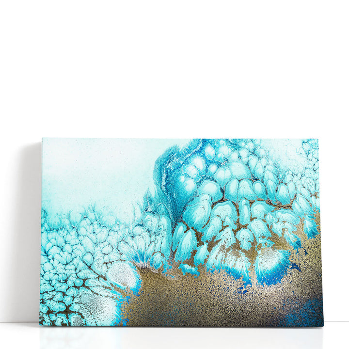 Blue Marble Wall Decor gold veins