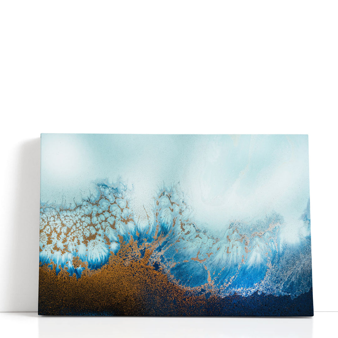 Neutral and Blue Ocean Artwork serene coastal tones