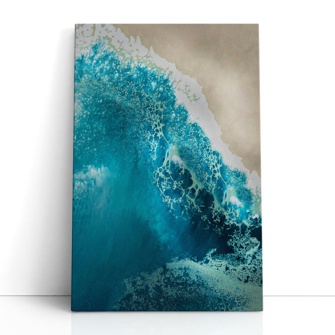 Bondi Beach Break Away Reef - Canvas Print Wall Art
