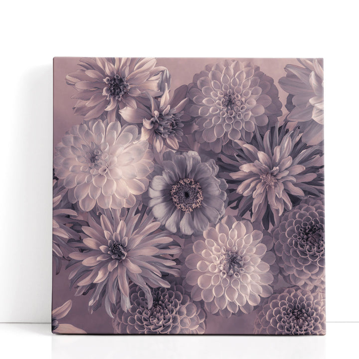 Full Frame of Mixed Flowers - Canvas Print Wall Art
