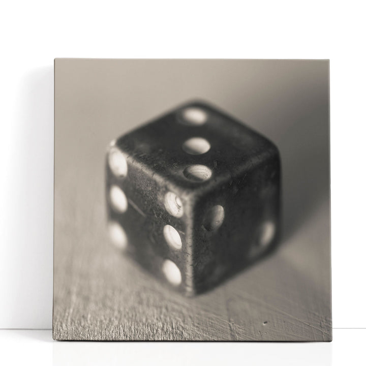 Old Dice, Close-up - Canvas Print Wall Art