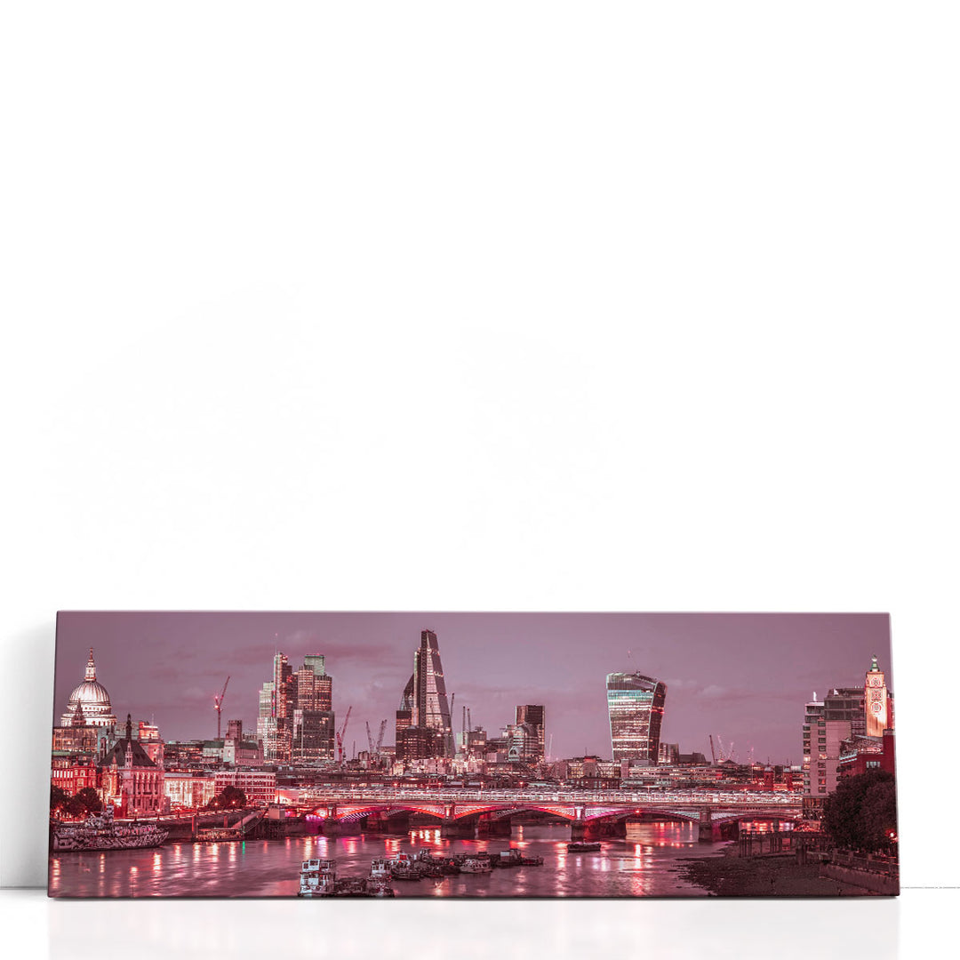 Evening View of Blackfriars Bridge over River Thames 2