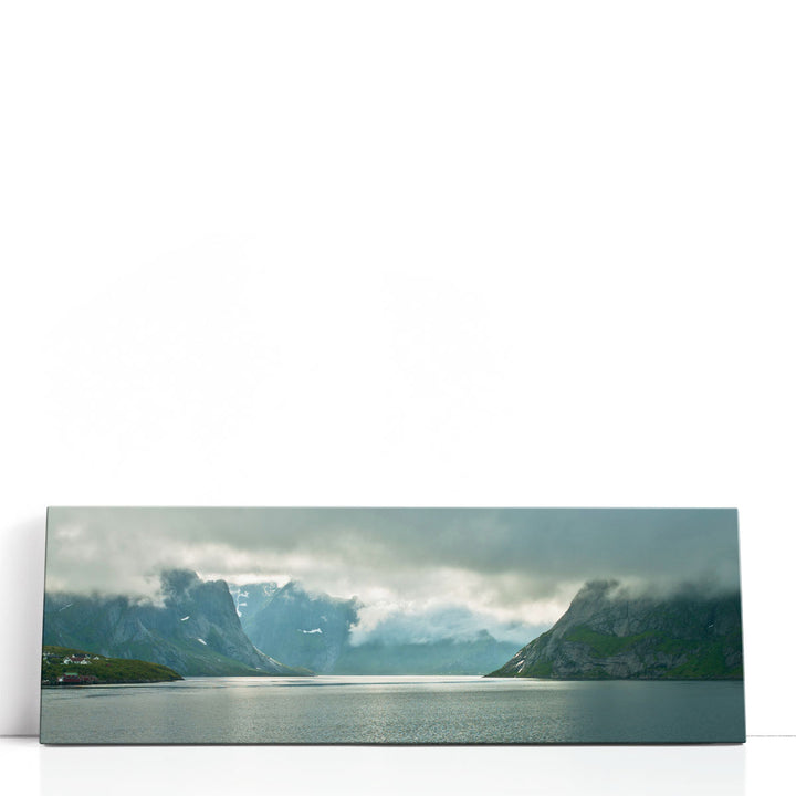 Norwegian fjord, Lofoten, Norway 1 - Canvas Print Wall Art