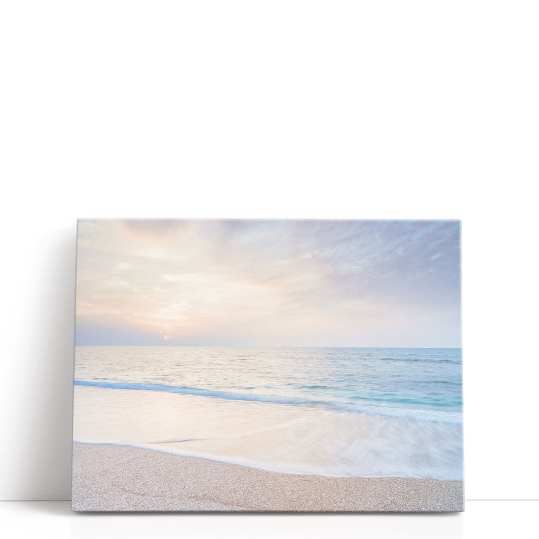 Calm Beach At Sunset - Canvas Print Wall Art