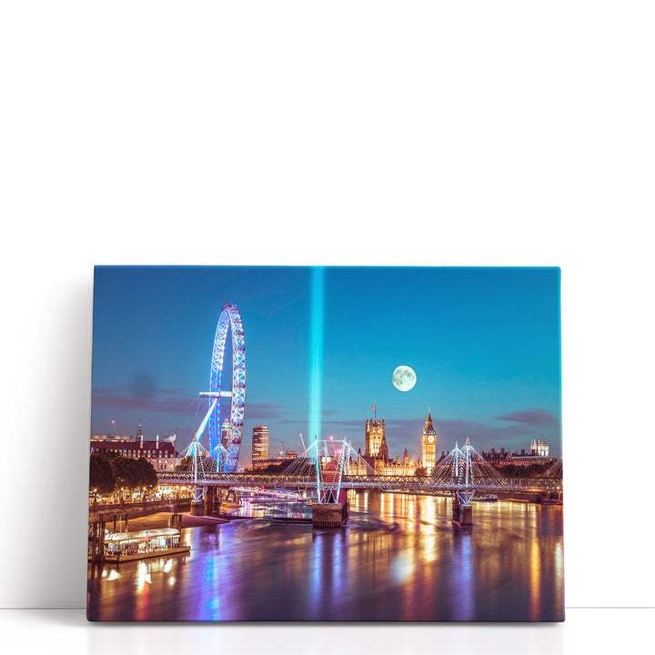 London Skyline Across The River - Canvas Print Wall Art