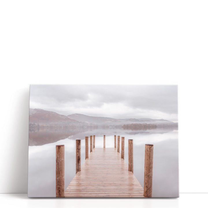Derwentwater Pier I - Canvas Print Wall Art