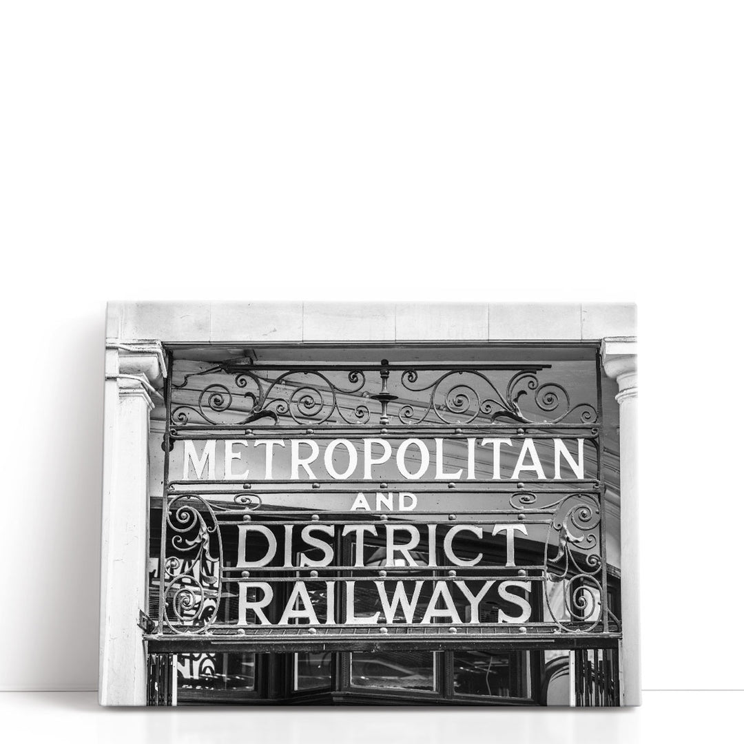 Metropolitan and District Railways - Canvas Print Wall Art