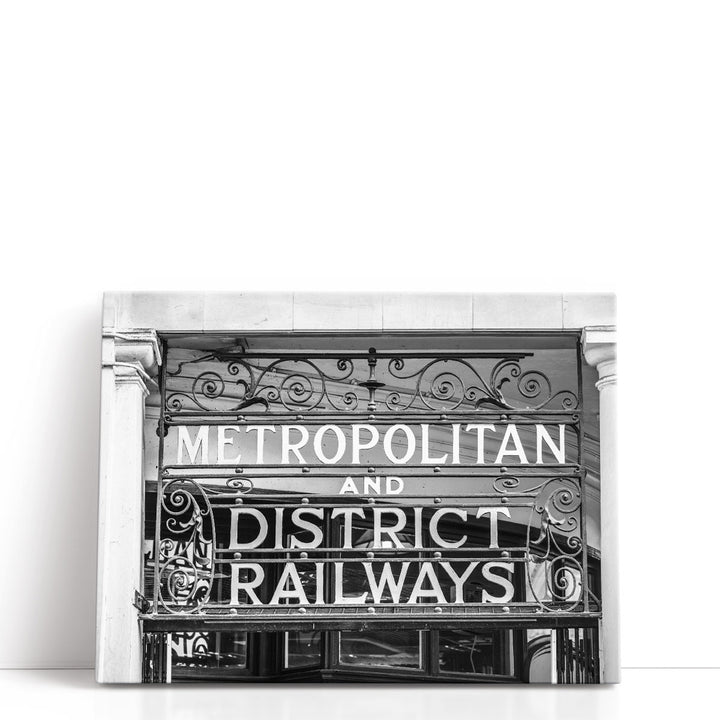 Metropolitan and District Railways - Canvas Print Wall Art