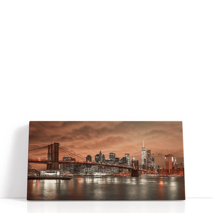 Brooklyn Bridge and Manhattan - Canvas Print Wall Art