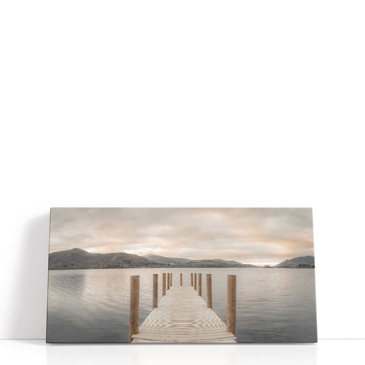 Derwentwater Pier, Lake District - Canvas Print Wall Art