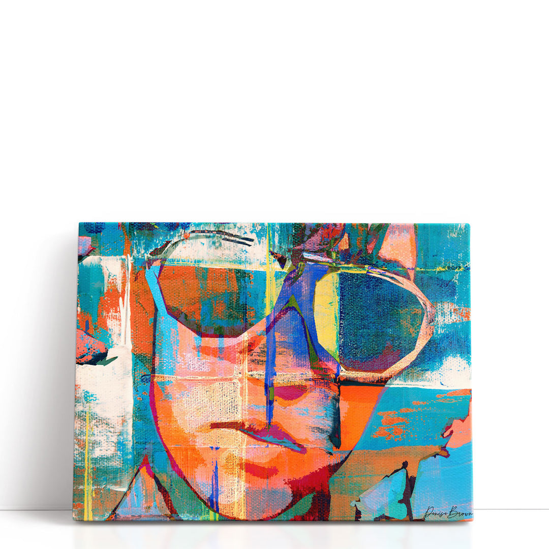 Abstract Facial Fusion - Canvas Print Wall Art