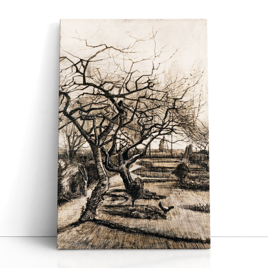 The Parsonage Garden at Nuenen in Winter, 1884 - Canvas Print Wall Art