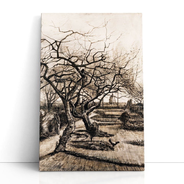 The Parsonage Garden at Nuenen in Winter, 1884 - Canvas Print Wall Art