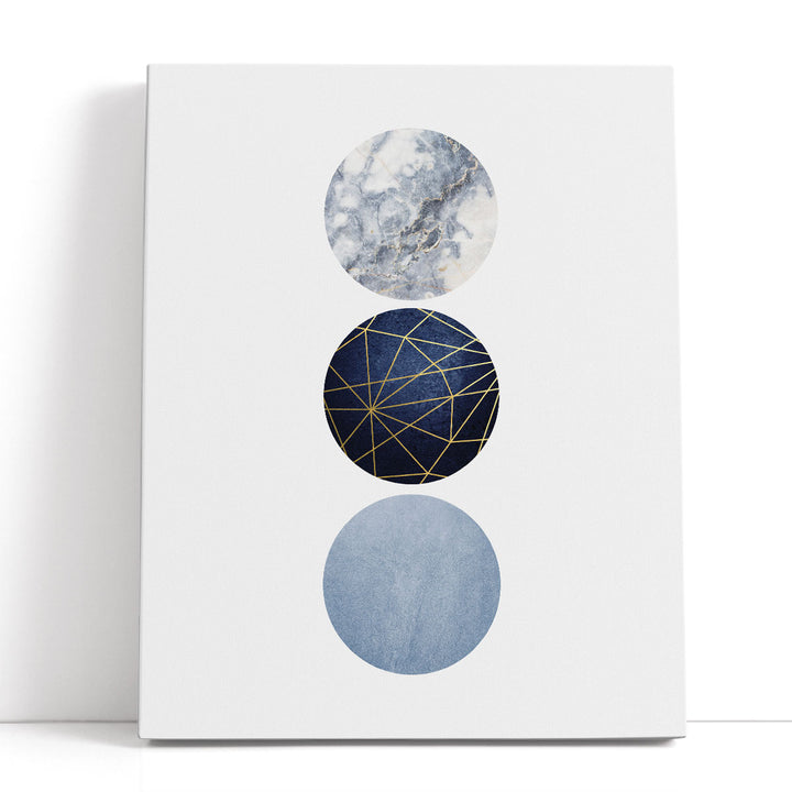 Navy Gold - Canvas Print Wall Art