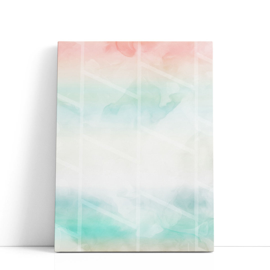 Cotton Candy Shapes - Canvas Print Wall Art