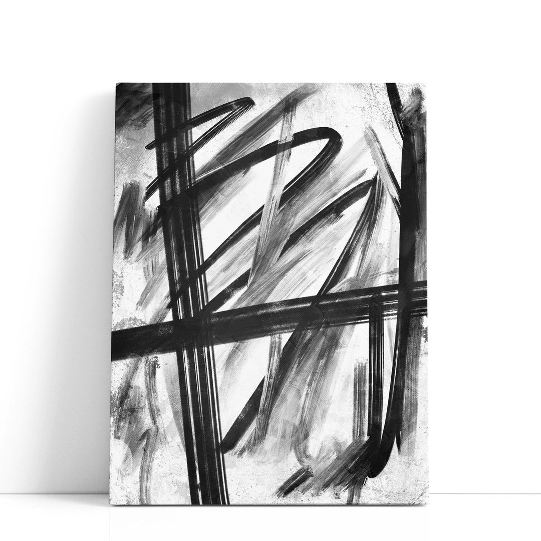 Feelings Black and White - Canvas Print Wall Art