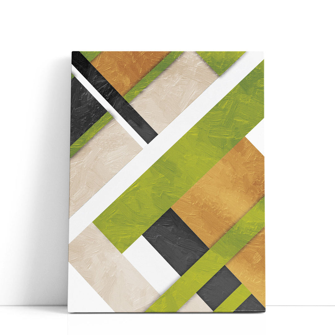 Green Layers - Canvas Print Wall Art