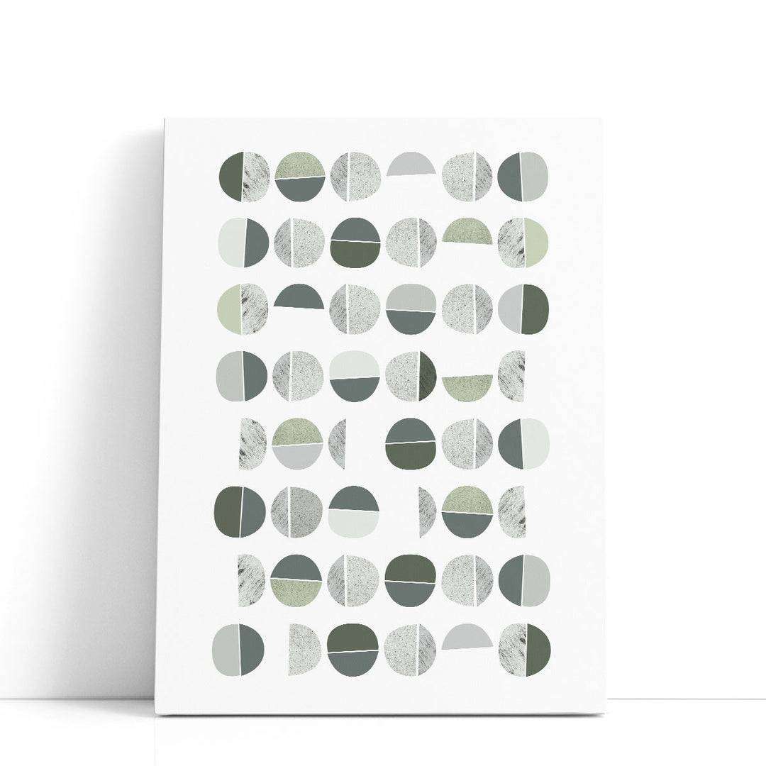 Mid Century Color Dew - Canvas Print Wall Art