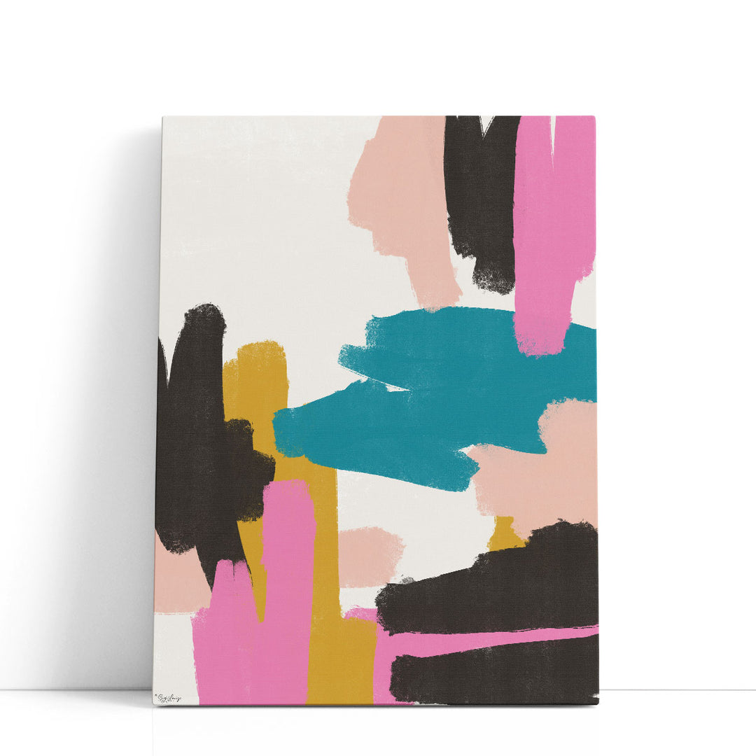 Pink Abstract 1 - Canvas Print Wall Art