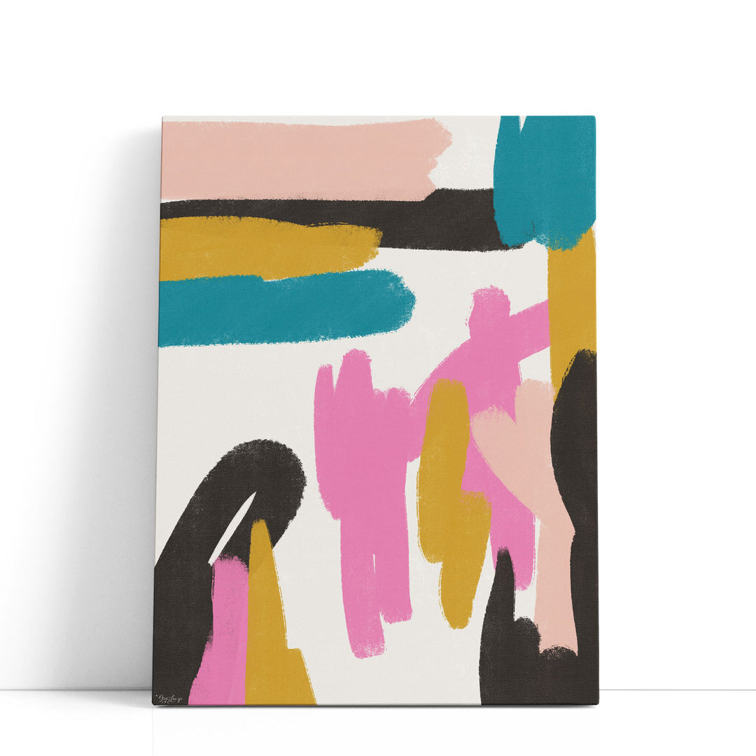 Pink Abstract 2 - Canvas Print Wall Art