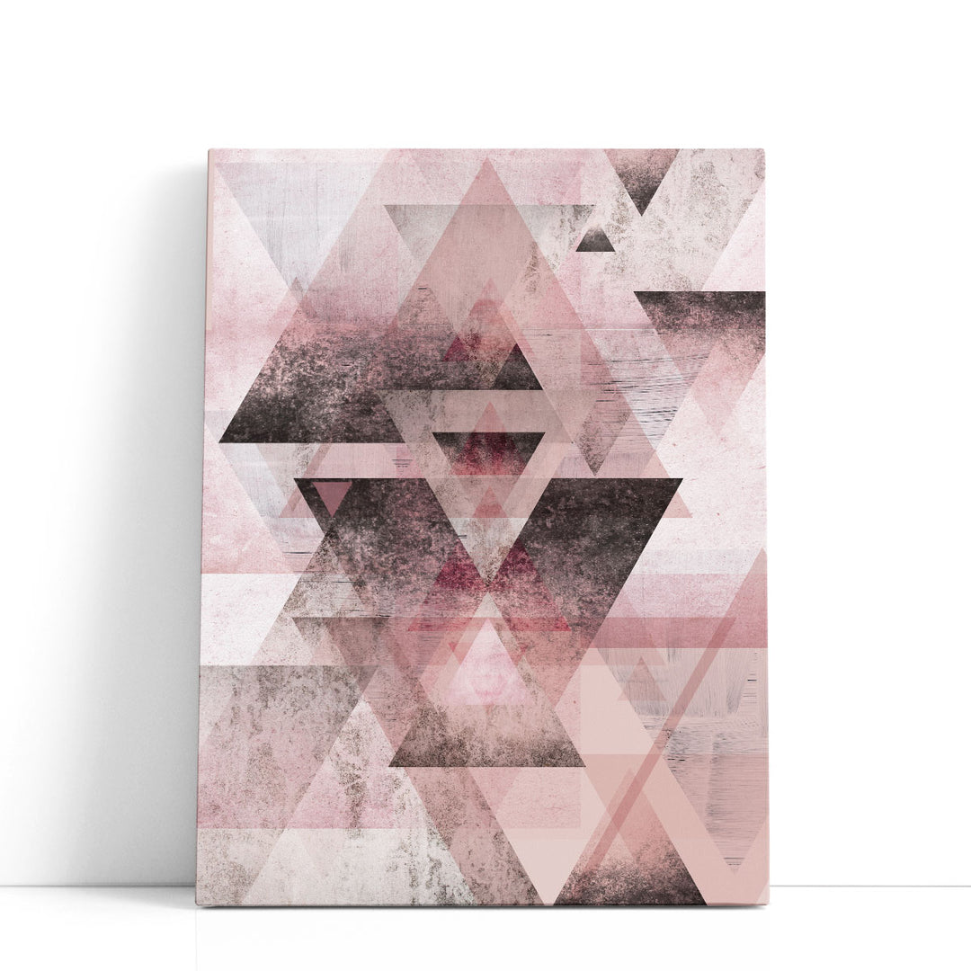 Pink Geometric - Canvas Print Wall Art