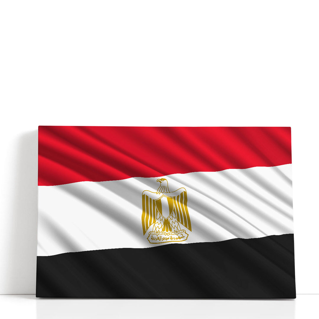 Egypt Flag Waving - Canvas Print Wall Art