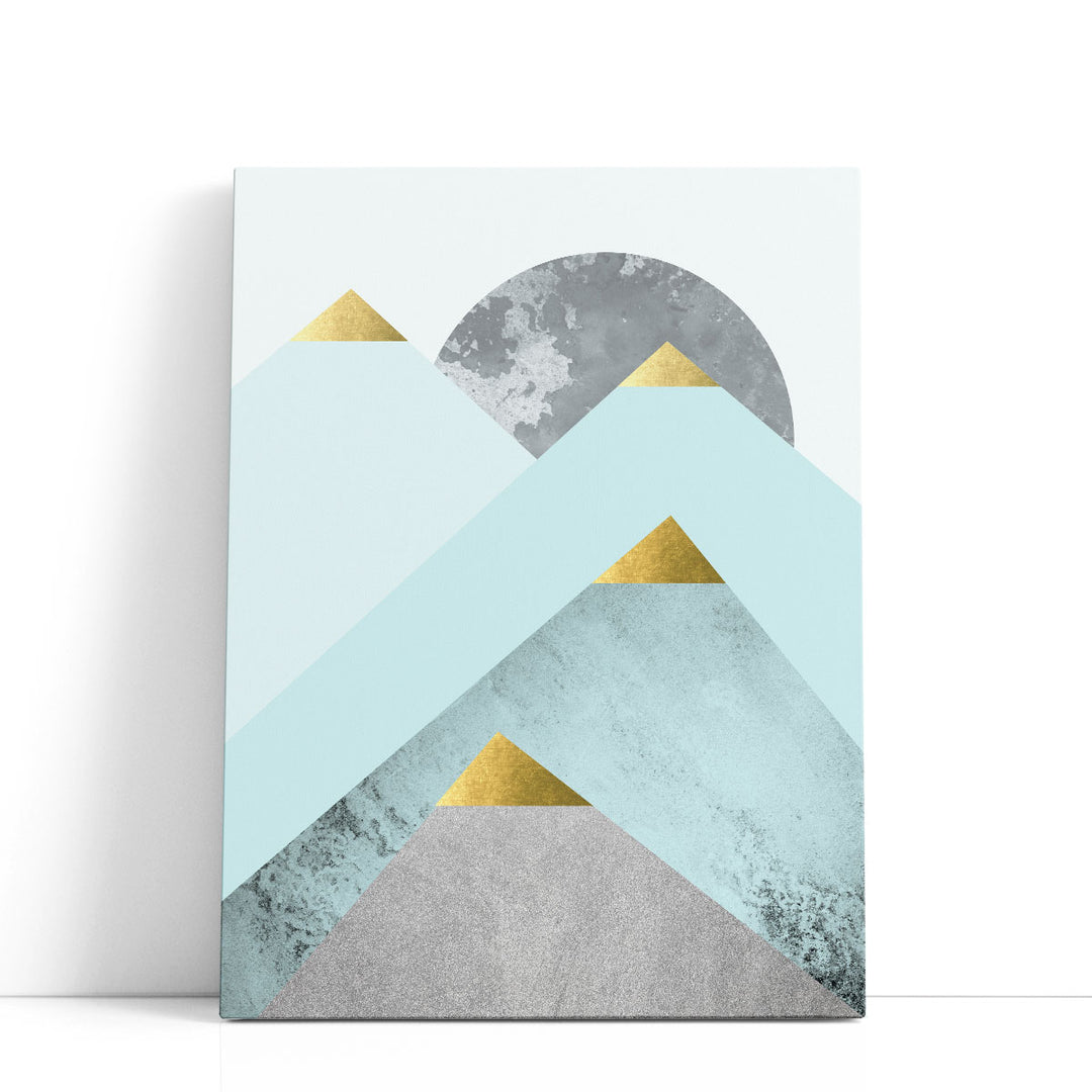 Turquoise Mountains 2 - Canvas Print Wall Art