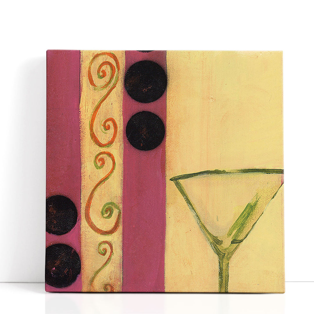 Yellow Abstract Art – beige geometric shapes