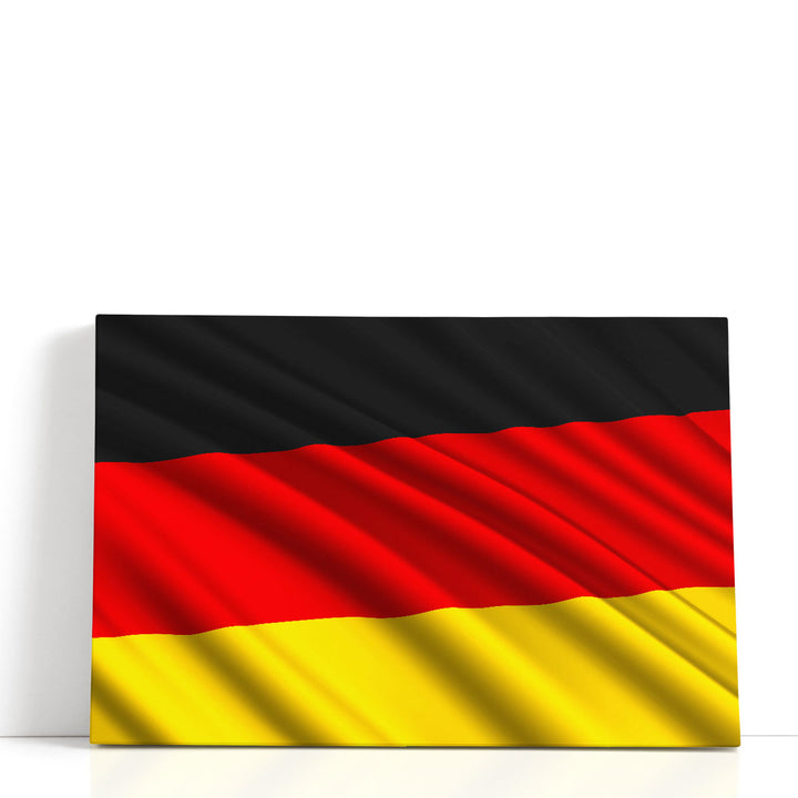 Germany Flag Waving - Canvas Print Wall Art