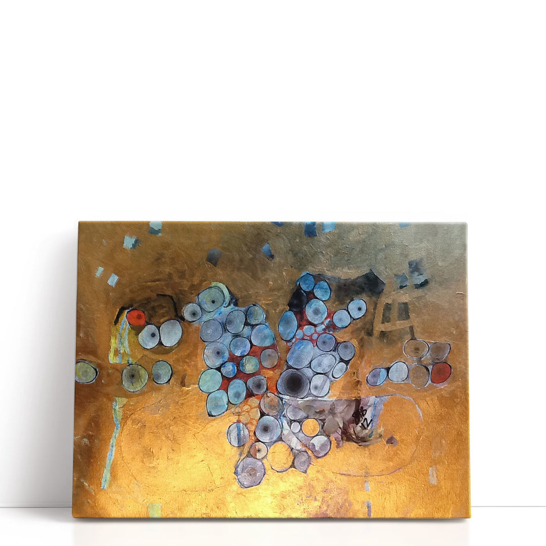 Gold Abstract - Canvas Print Wall Art