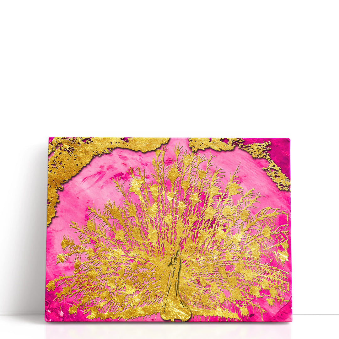 Mesmerizing Pink and Gold - Canvas Print Wall Art