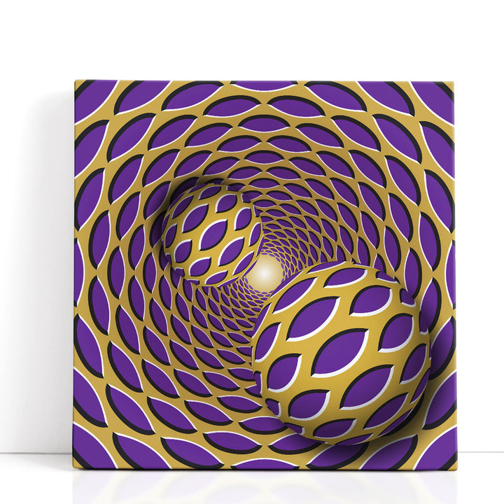 Psychedelic Abstract Art - Two Moving Balls - Canvas Print Wall Art