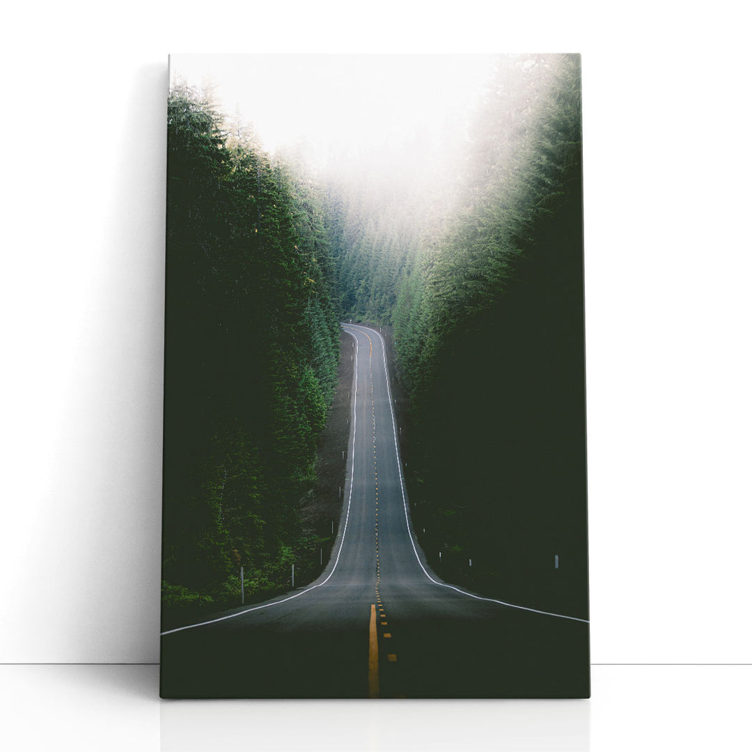 Foggy Road - Canvas Print Wall Art