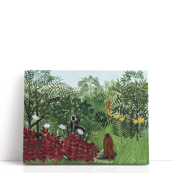 Tropical Forest With Monkeys, 1910 - Canvas Print Wall Art