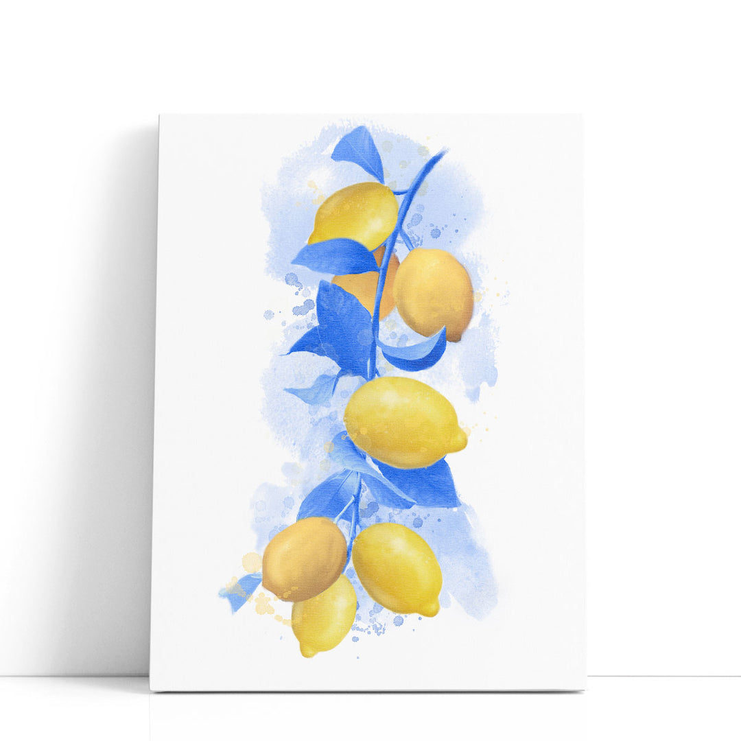 lemon art print – fresh yellow kitchen style