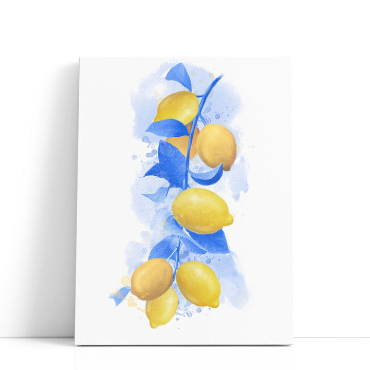lemon art print – fresh yellow kitchen style