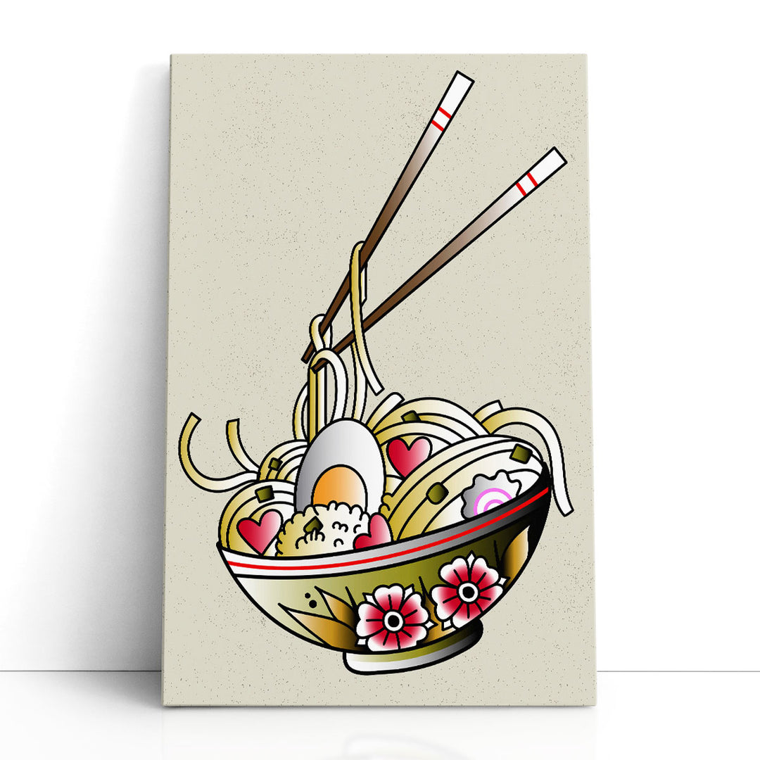 kitchen wall art – noodle bowl motif