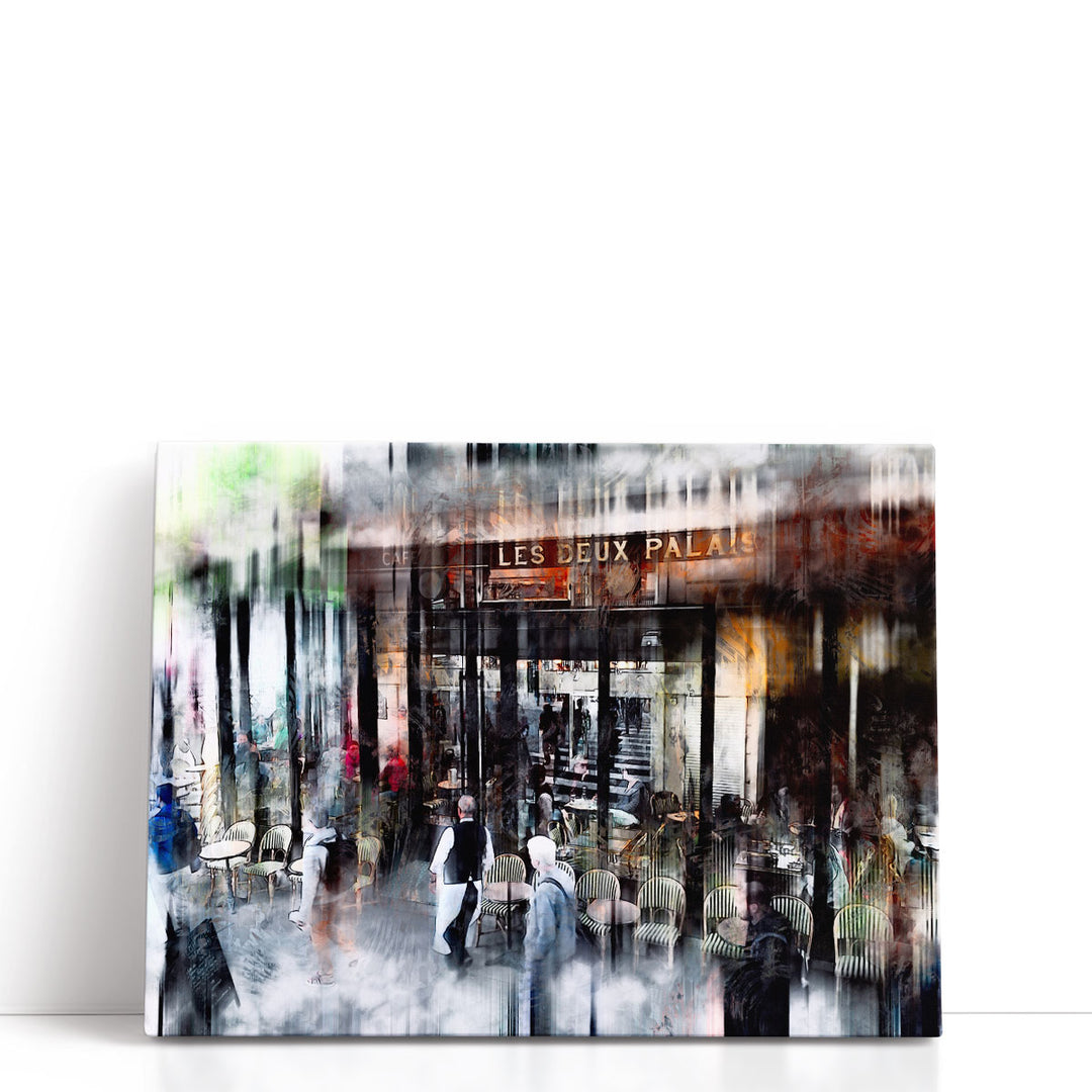 Busy Sidewalk - Canvas Print Wall Art