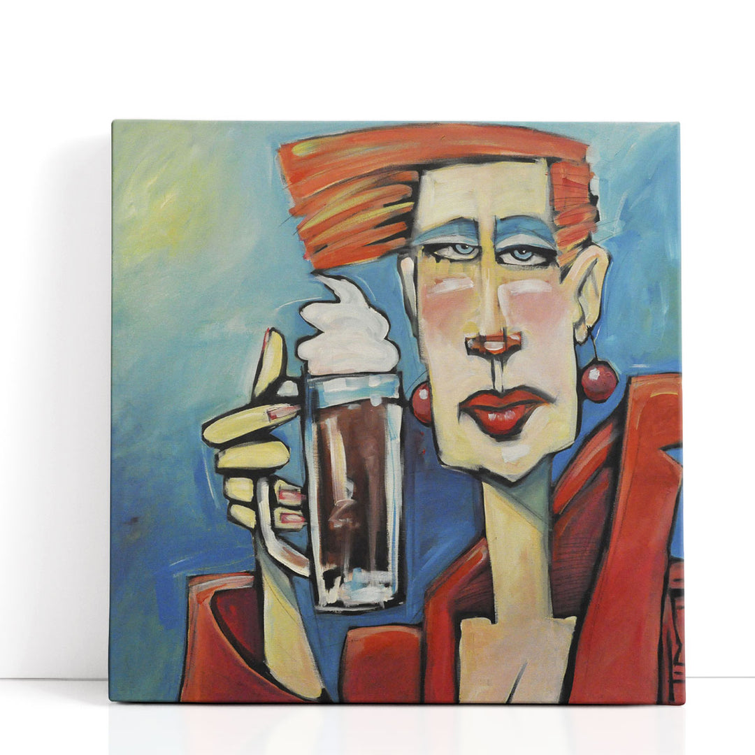 Brown Coffee Art Print – abstract coffee brushstrokes