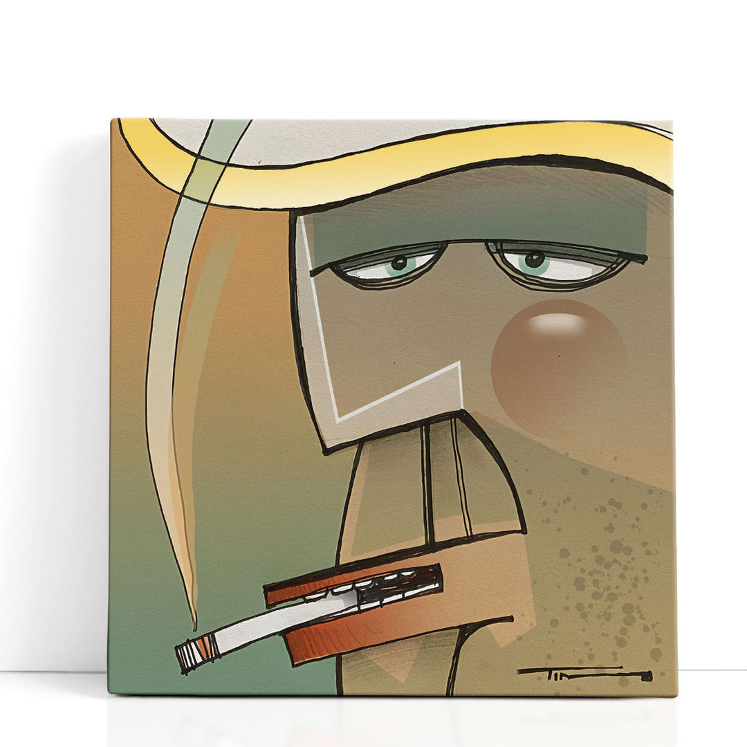 Square Smoker - Canvas Print Wall Art