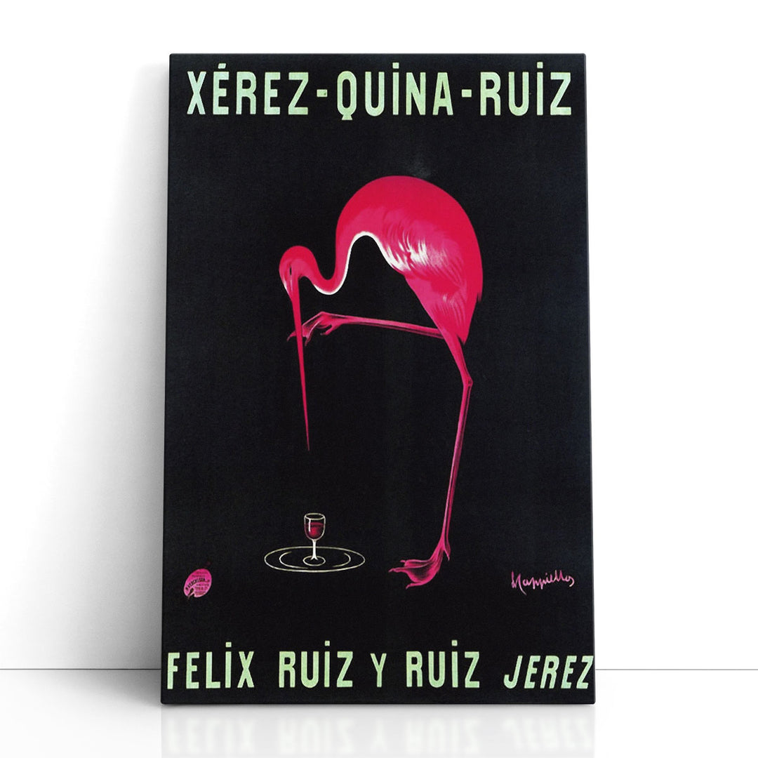 Pink Flamingo Prints stylized flamingo silhouette