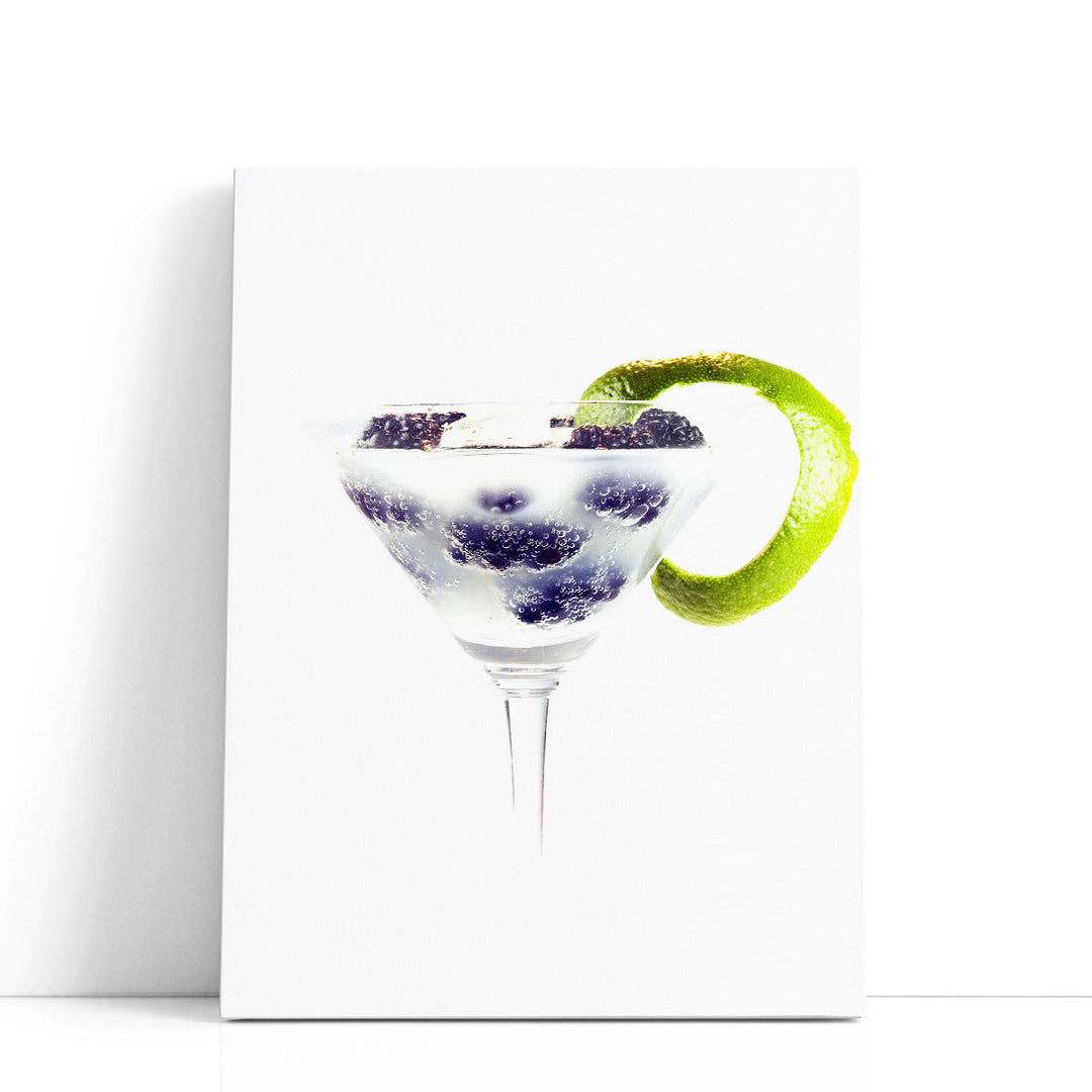 Berry Cocktail Prints - close-up berry cocktail glass
