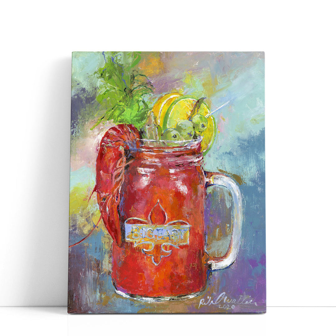 cocktail art prints – soft painted cocktail glass
