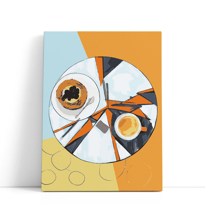 coffee art print – cozy dining room vibe