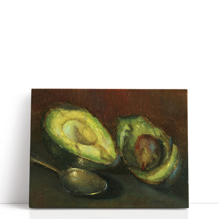 Green Fruit Wall Art – vibrant avocado illustration