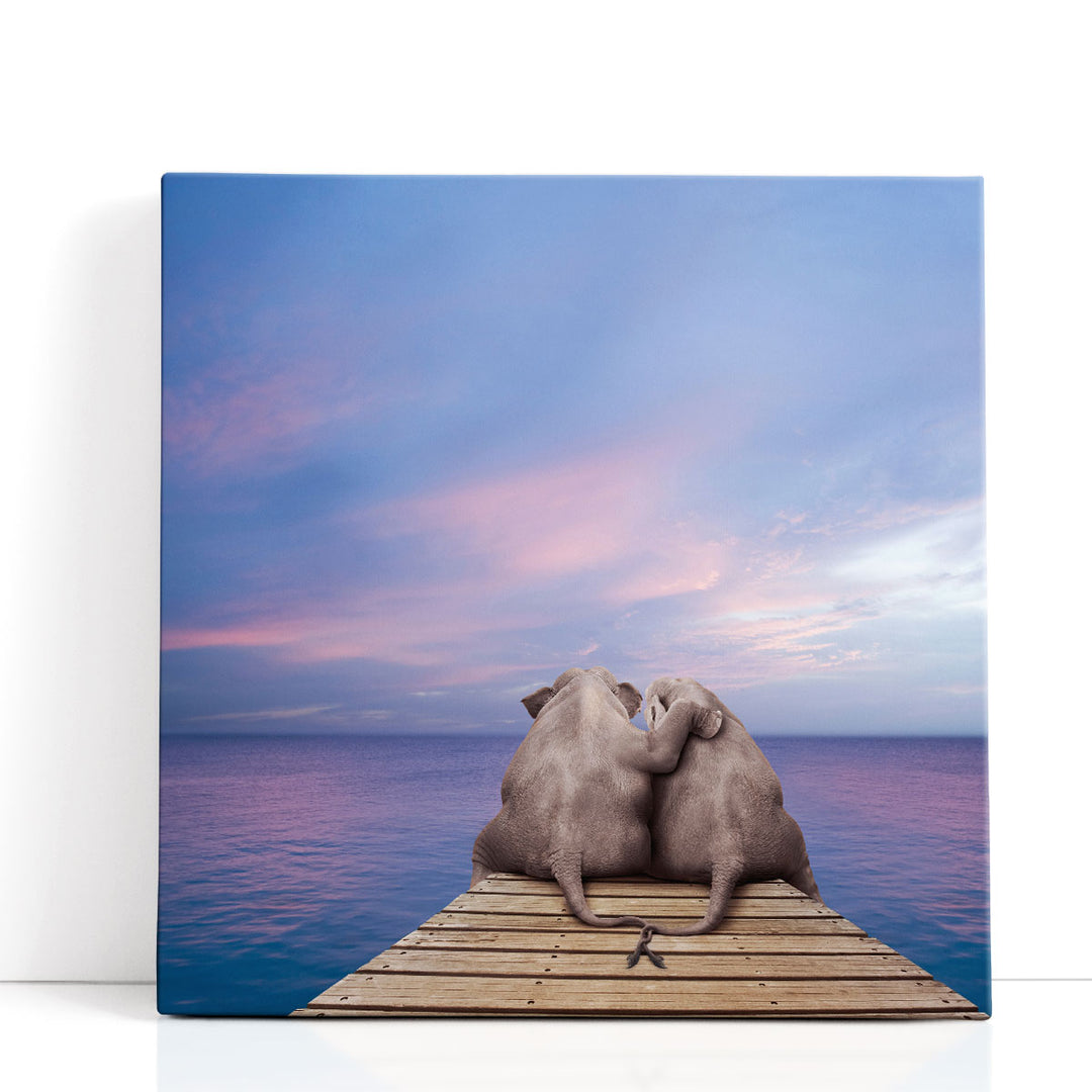 Pachyderm Pier - Canvas Print Wall Art