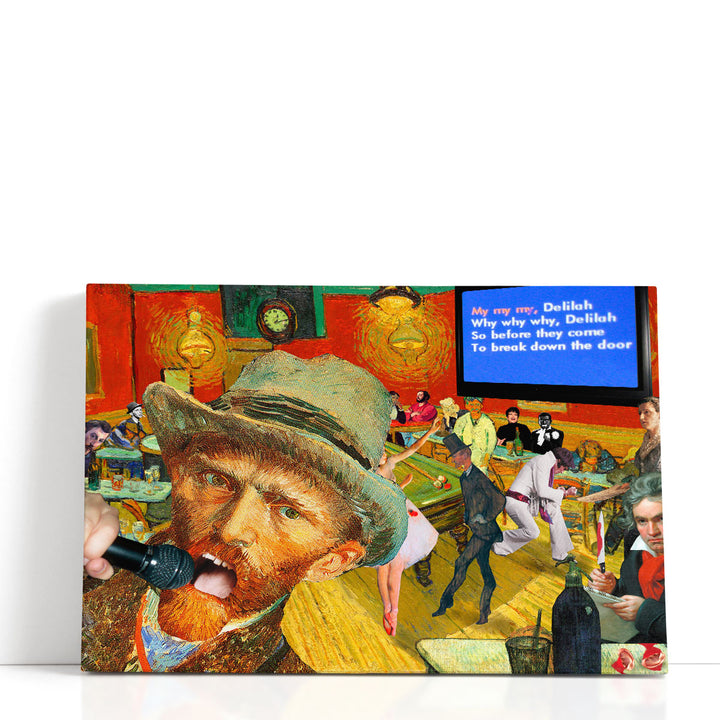 Karaoke Night In Arles - Canvas Print Wall Art