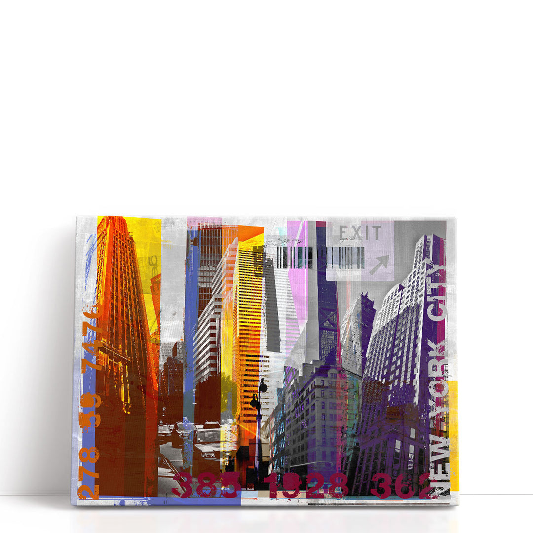 New York Sky Urban - Canvas Print Wall Art