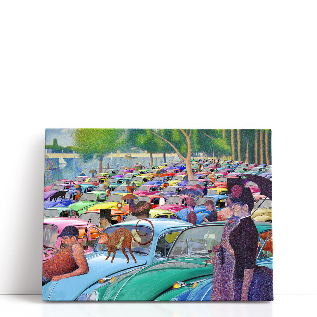 Sunday Afternoon, Looking For The Car - Canvas Print Wall Art